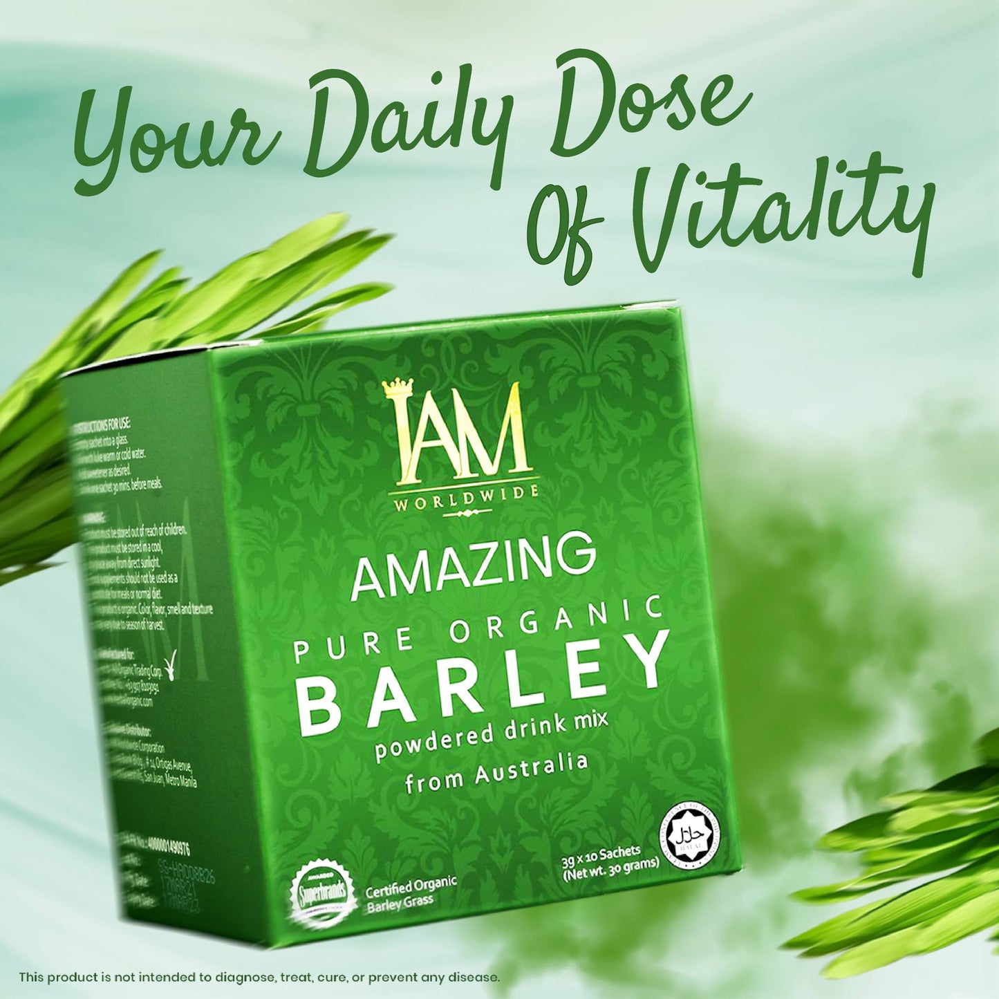 Amazing Pure Organic Barley Powdered Drink